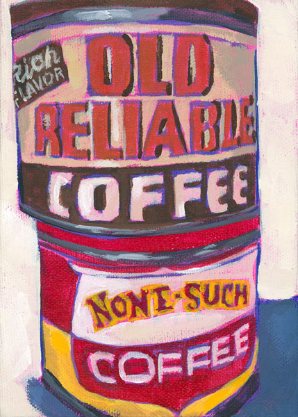 Art Print: "Old Reliable & None-Such" Coffee Cans