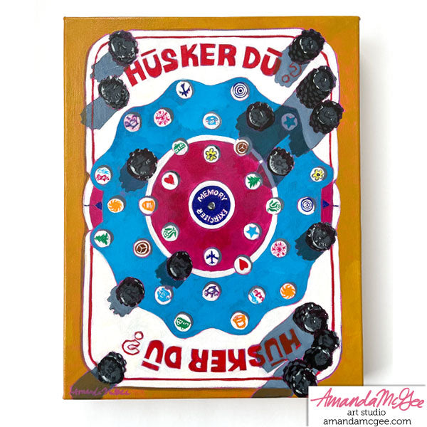 "Husker Du" Acrylic Painting