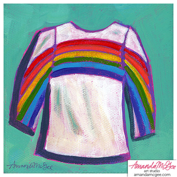 Art Print: "80s Rainbow Shirt"