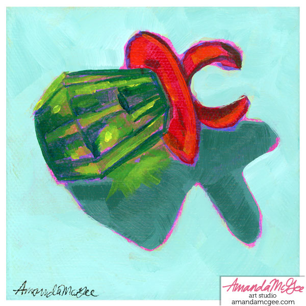 Art Print: "Apple Ring Pop"