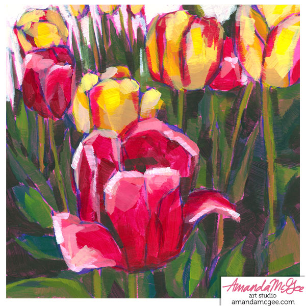 Art Print: "April Tulips"