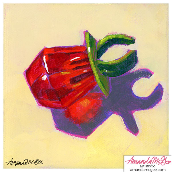 Art Print: "Cherry Ring Pop"