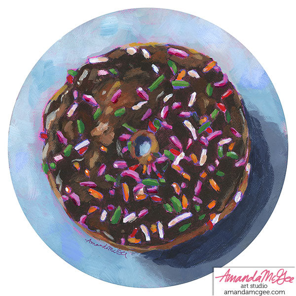 Art Print: "Donut With Sprinkles"