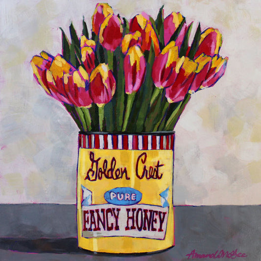 "Fancy Honey Bouquet" Acrylic Painting
