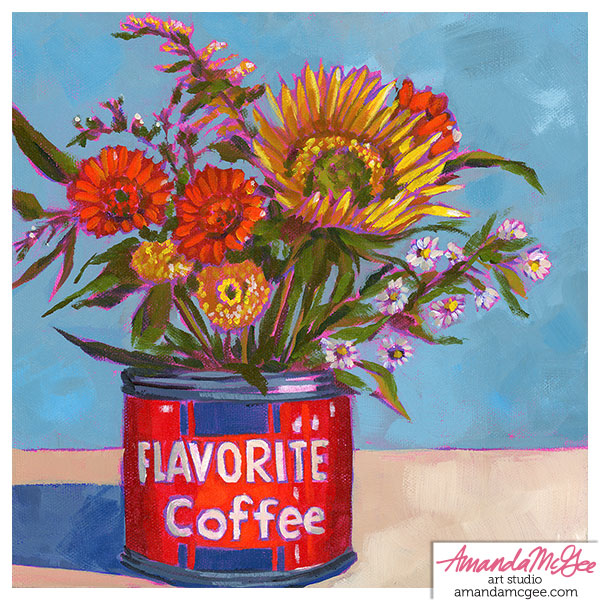 Art Print: "Flavorite Coffee Bouquet"