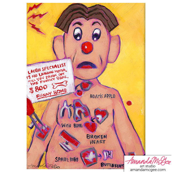 Art Print: "Funny Bone Operation"