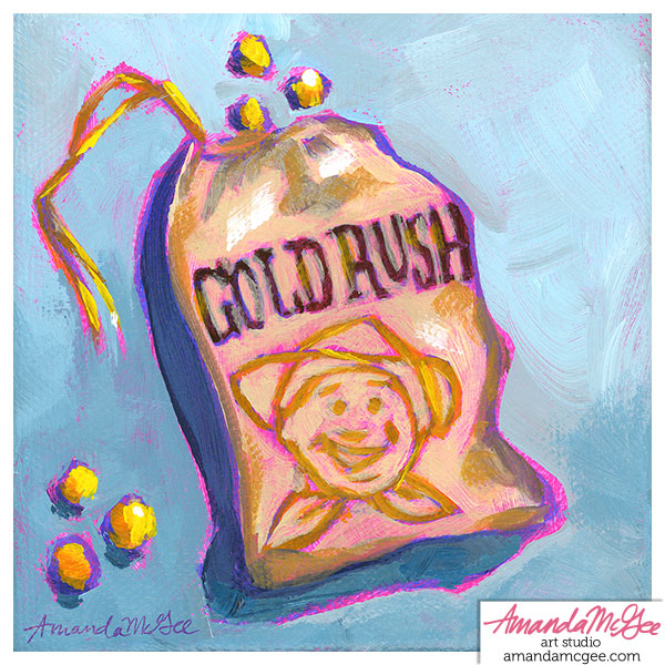 Art Print: "Gold Rush Gum"