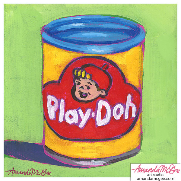 Art Print: "Green Play Doh"