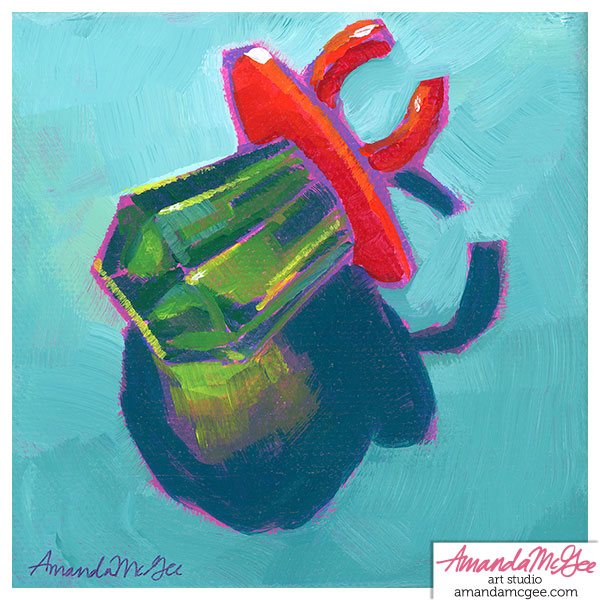 Art Print: "Green Ring Pop"