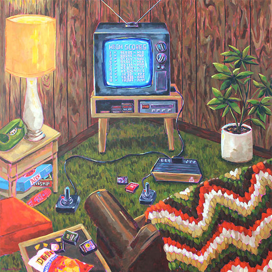 "High Scores" Acrylic Painting