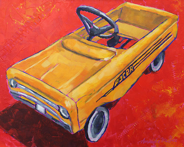 Art Print: Vintage Pedal Car "The Pacer"