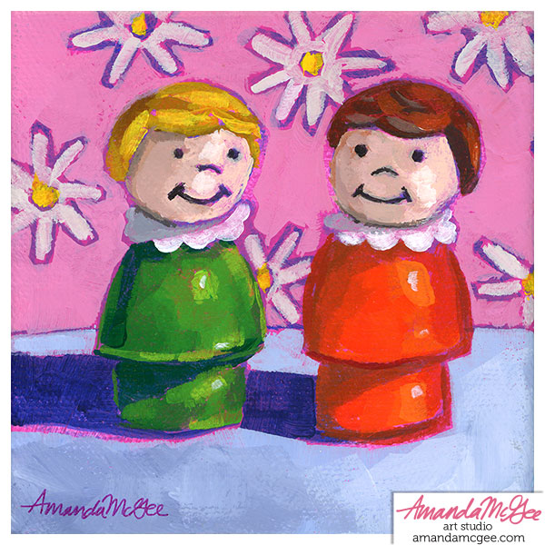 Art Print: "Little Besties"