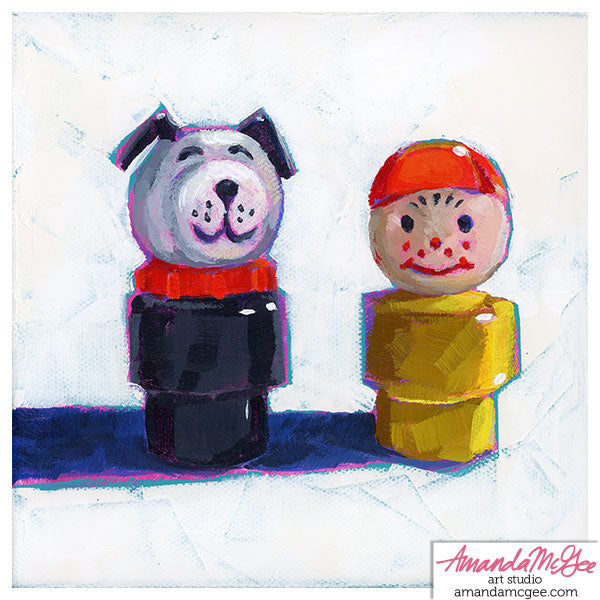 Art Print: "Little Boy & His Best Friend"