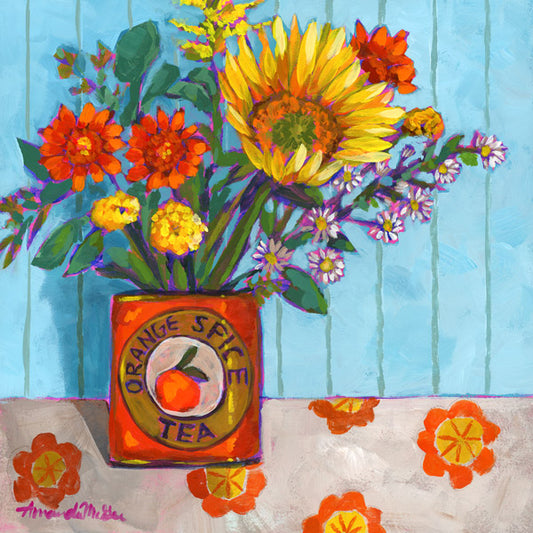 Art Print: "Orange Spice Tea Bouquet"