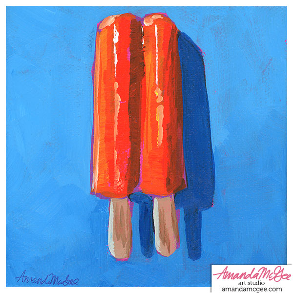 Art Print: "Orange Twin Pop"