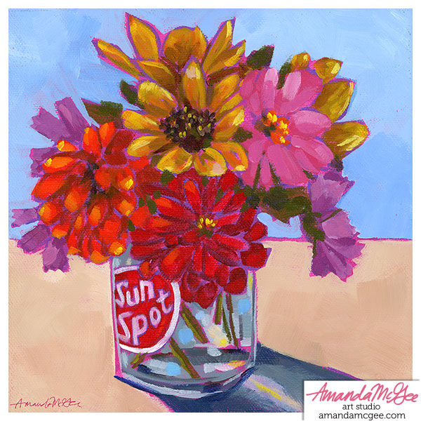 Art Print: "Sun Spot Bouquet"