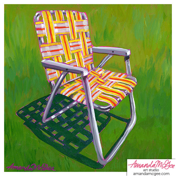 Art Print: "Yard Chair"