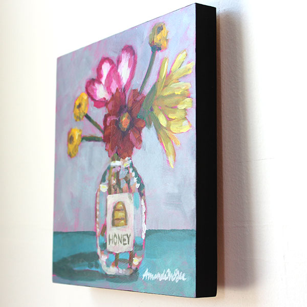 "Honey Bunch Bouquet" Acrylic Painting