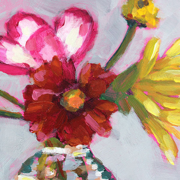 "Honey Bunch Bouquet" Acrylic Painting