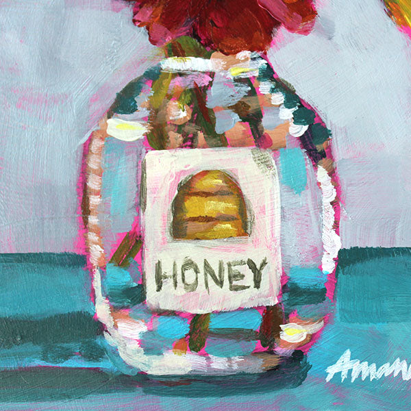 "Honey Bunch Bouquet" Acrylic Painting