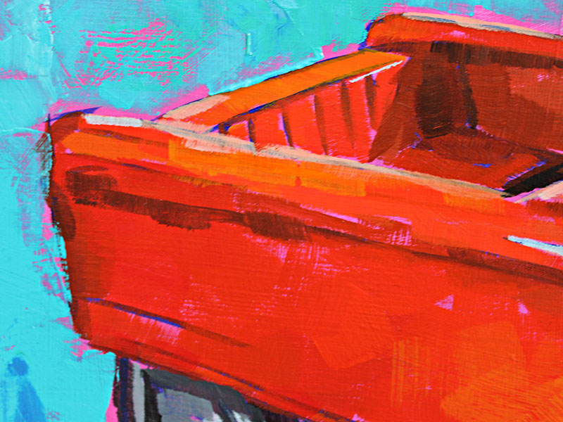 "Peelin' Rubber" Vintage Pedal Car Acrylic Painting