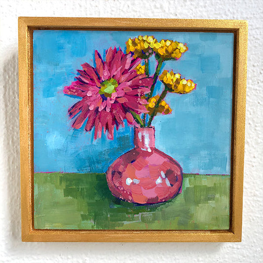 "Strawberry Milk and Sunshine" Acrylic Painting