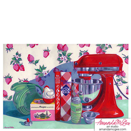 Art Print: "A Berry Sweet Kitchen"