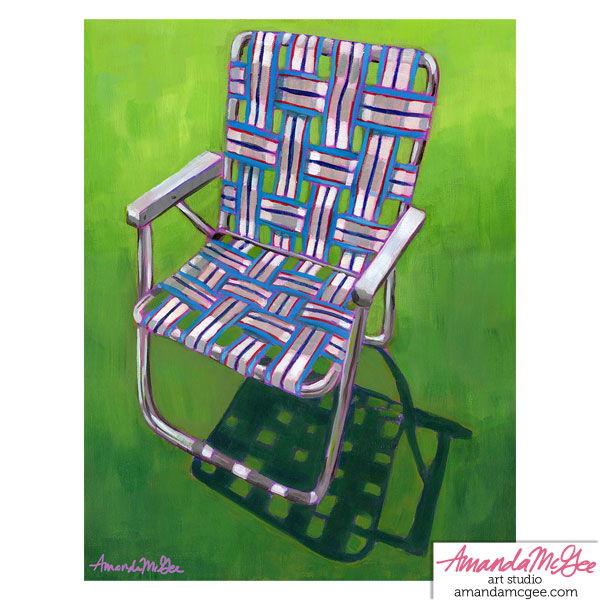 Art Print: "Backyard Chair"