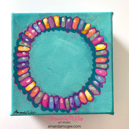 "Candy Jewelry" Acrylic Painting