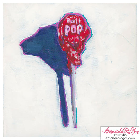 Art Print: "Cherry Tootsie Pop"