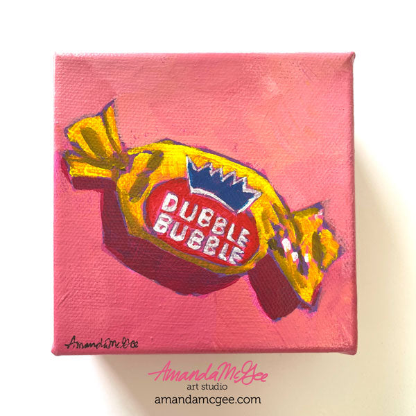 "Dubble Gum" Acrylic Painting