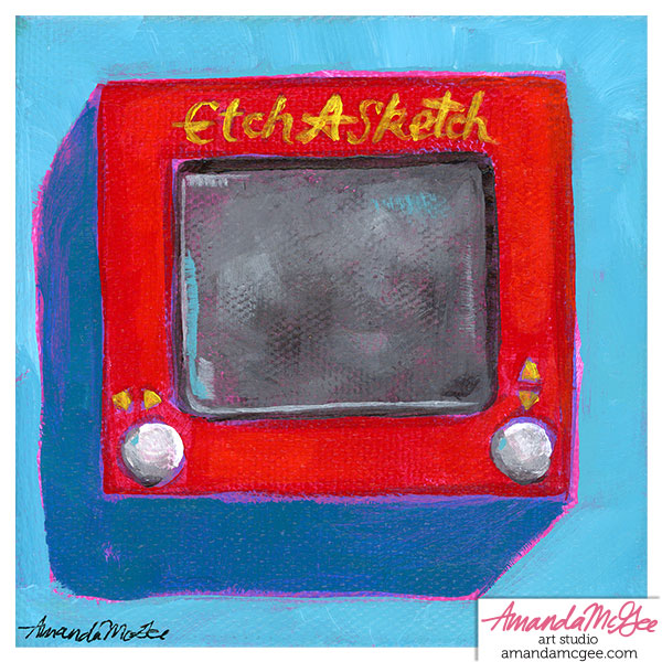 Art Print: "Etchasketch"