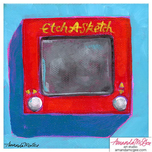 Art Print: "Etchasketch"
