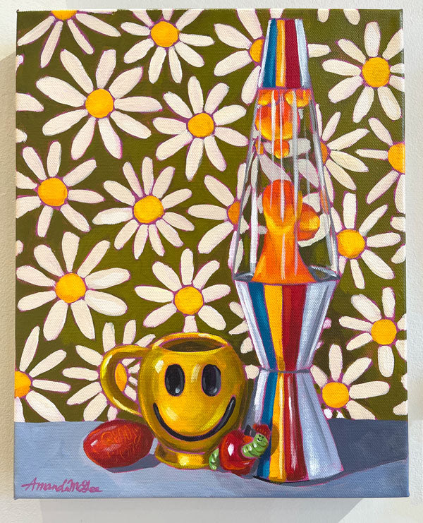 "Groovy Vibes" Acrylic Painting