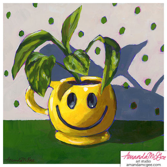Art Print: "Happy Little Plant"