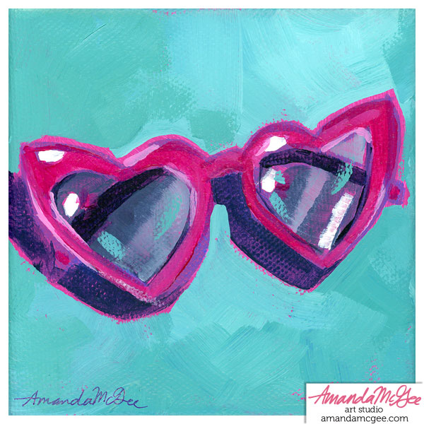 Art Print: "Heart Glasses"