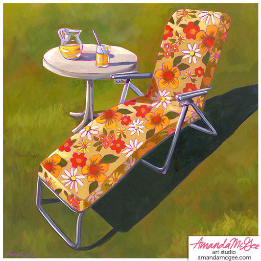 Art Print: "Lemonade Lounger"