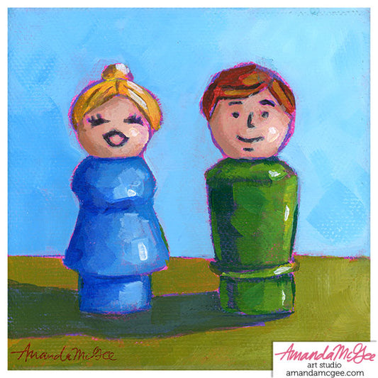 Art Print: "Little Couple"