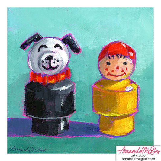 Art Print: "Little Dog & Boy"