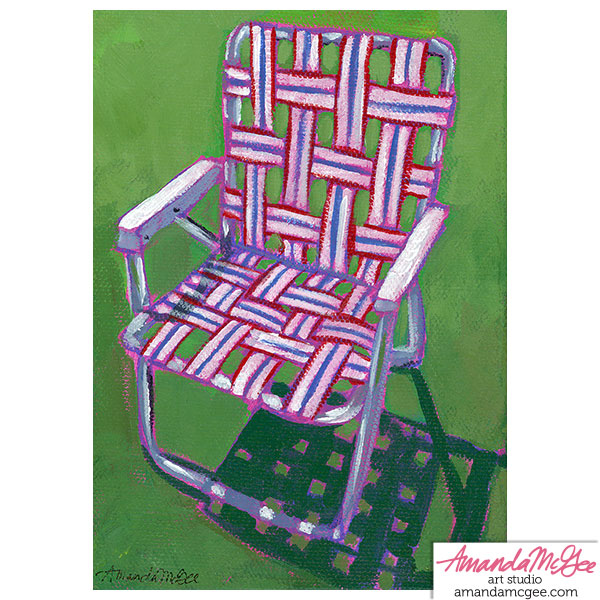 Art Print: "Little Lawn Chair"