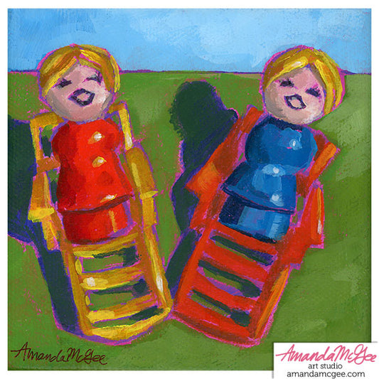 Art Print: "Little Loungers"