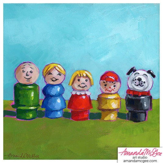 Art Print: "Little People Family II"