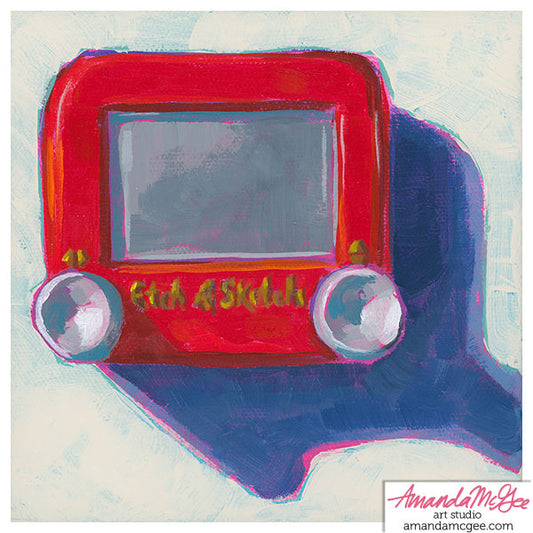 Art Print: "Mini Etchasketch"