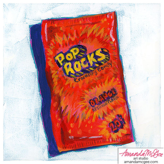 Art Print: "Orange Pop Rocks"