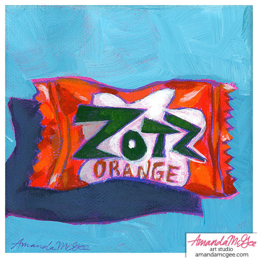 Art Print: "Orange Zotz"