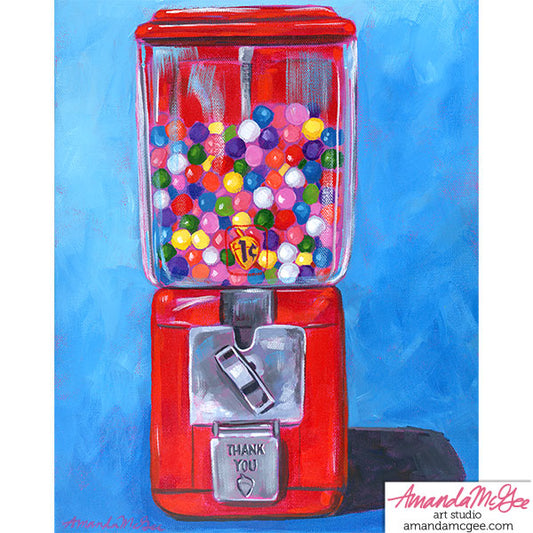Art Print: "Penny Gumball Machine"