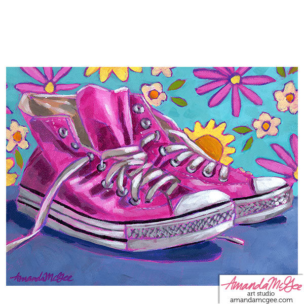 Art Print: "Pink Chucks"