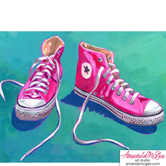 Art Print: "Pink Sneakers"