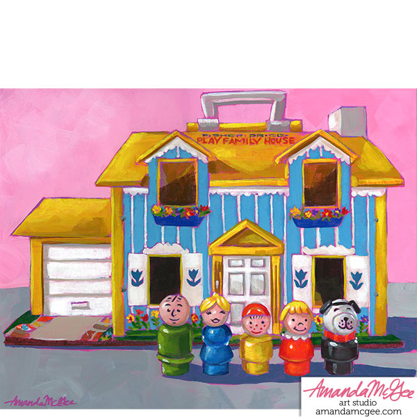Art Print: "Play Family House"
