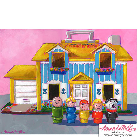 Art Print: "Play Family House"